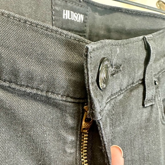 HUDSON Anthropologie‎ Low-Rise Skinny Jeans Women’s 25X28 Black Krista Ankle - Picture 4 of 12